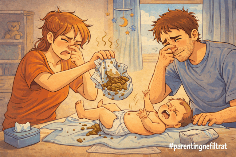 #ParentingNefiltrat: Hai sa vorbim despre… caca bebelușului!
